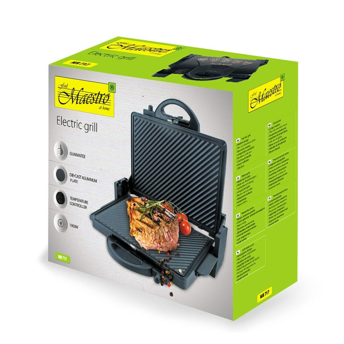 Elektrische Barbecue Feel Maestro MR717 1900 W